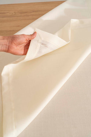 Nora Krem Zarf Köşe Masa Örtüsü 150x220 cm