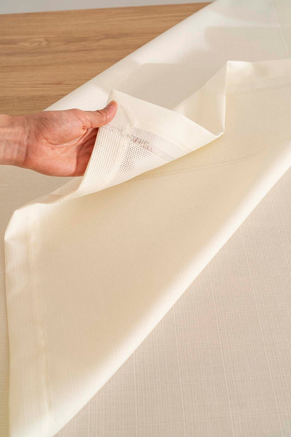 Nora Krem Zarf Köşe Masa Örtüsü 150x220 cm