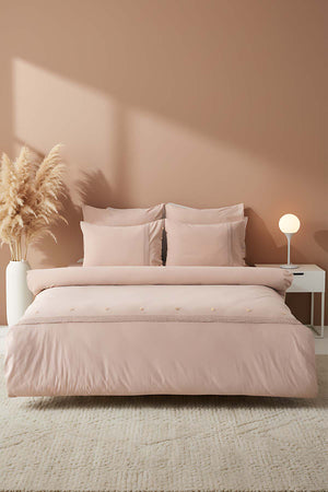 Grace Cappuccino Güpürlü Çift Kişilik %100 Pamuklu Nevresim Seti - 6 Parça Çeyiz Seti