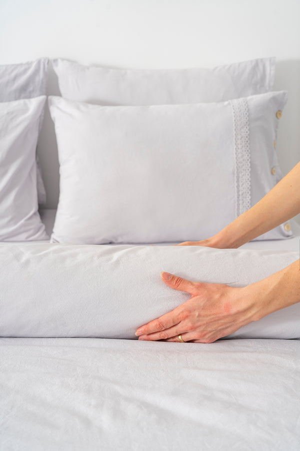 Grace Taş Güpürlü Çift Kişilik %100 Pamuklu Nevresim Seti - 6 Parça Çeyiz Seti