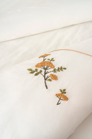 Donna Bej Nakışlı Çift Kişilik Pamuklu Nevresim Seti - 6 Parça Çeyiz Seti