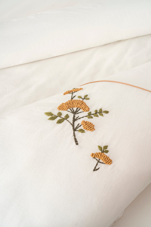 Donna Bej Nakışlı Çift Kişilik Pamuklu Nevresim Seti - 6 Parça Çeyiz Seti