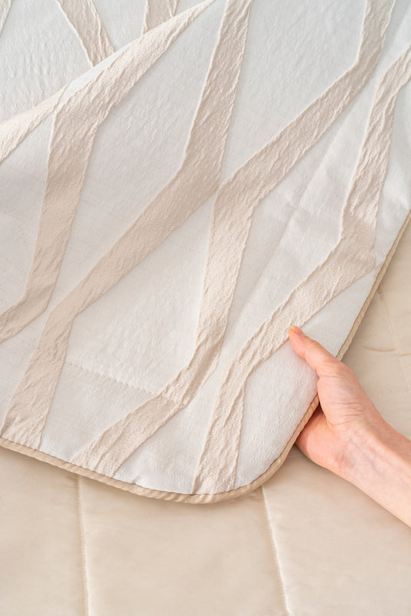 Carina Cappuccino Nakışlı Çift Kişilik Yatak Örtüsü Seti - 4 Parça Çeyiz Seti