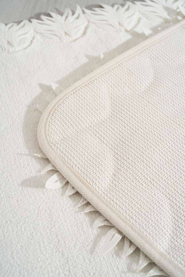 Bella Ekru 2'li Yıkanabilir Banyo & Klozet Paspas Takımı