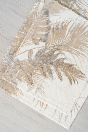 Felix Ekru 2'li Yıkanabilir Banyo & Klozet Paspas Takımı