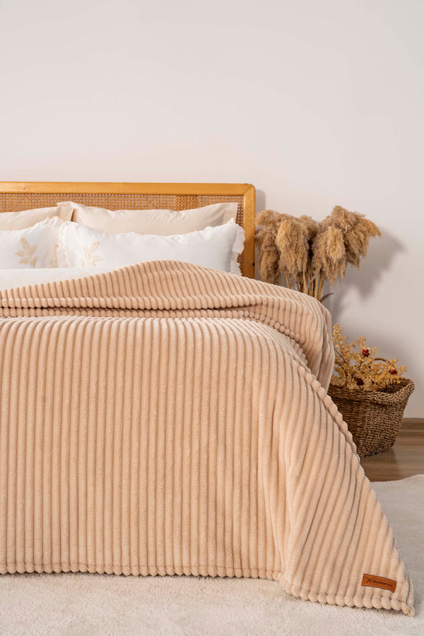 Cappuccino Gloria Wellsoft Çift Kişilik Battaniye