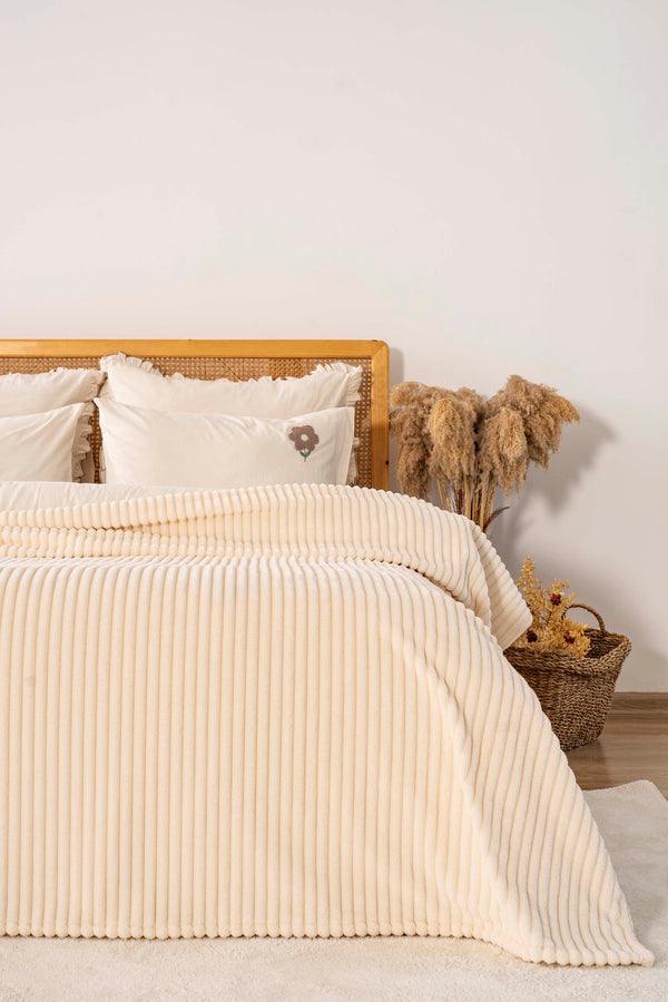 Şampanya Gloria Wellsoft Çift Kişilik Battaniye