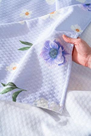 Kır Çiçekleri Outlet Çift Kişilik Baskılı Pike 200 x 220 cm