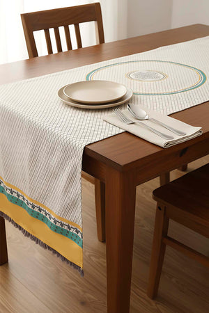 Safran Luxe Keten Runner 45x140 cm