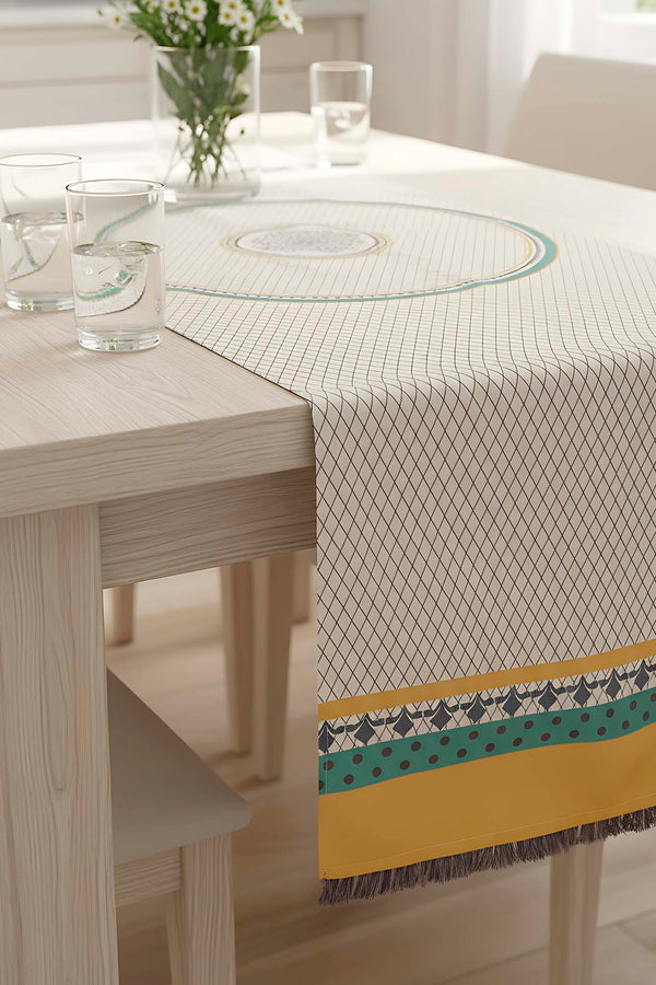 Safran Luxe Keten Runner 45x140 cm