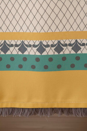 Safran Luxe Keten Runner 45x140 cm