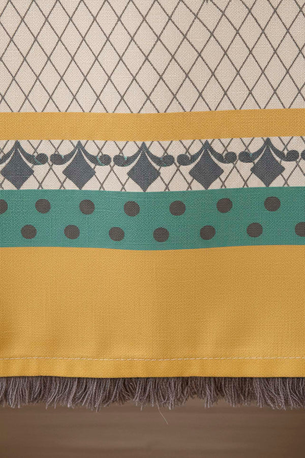 Safran Luxe Keten Runner 45x140 cm