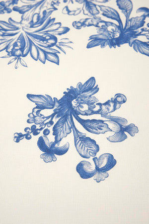 Elysian Blue Keten Runner 45x140 cm