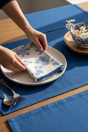 Elysian Blue 6'lı Sunum Peçetesi 40x40cm