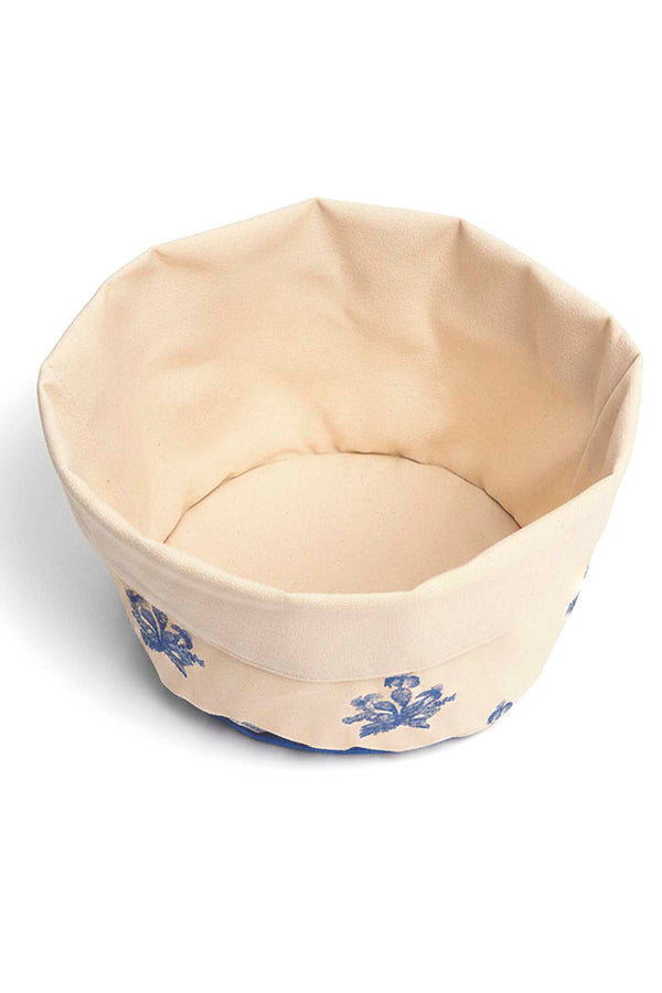 Elysian Blue Keten Ekmek Sepeti