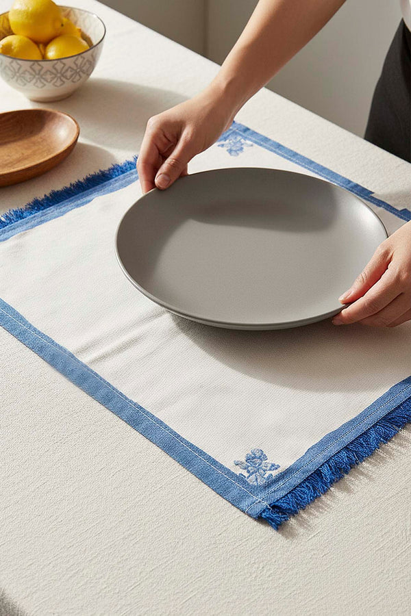 Elysian Blue 6'lı Amerikan Servis Seti