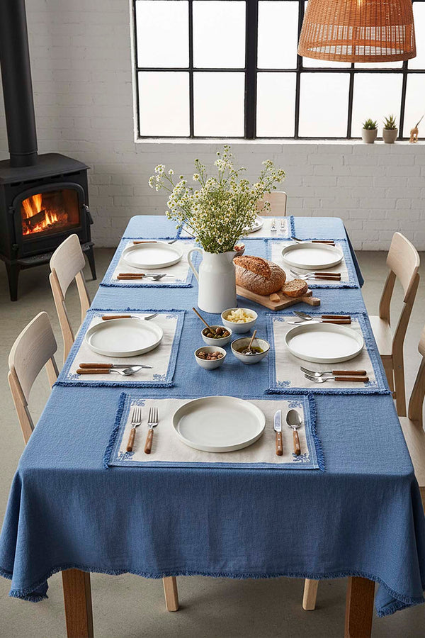 Elysian Blue 6'lı Amerikan Servis Seti