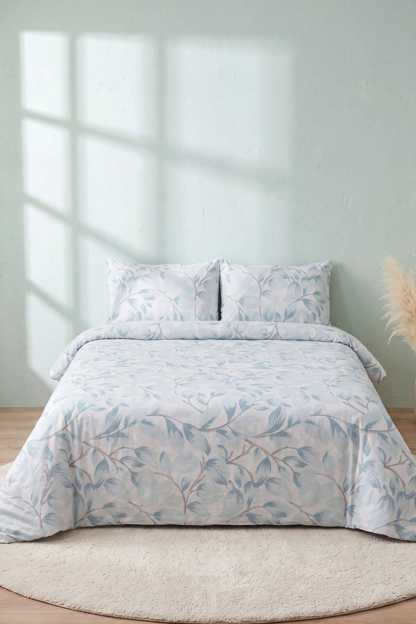 Mavi Naturel Ranforce Çift Kişilik Nevresim Takımı – 4 Parça