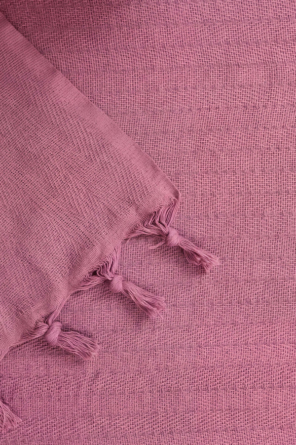 Pembe Natural Çift Kişilik Baskılı Pike & Yatak Örtüsü 200x230 cm