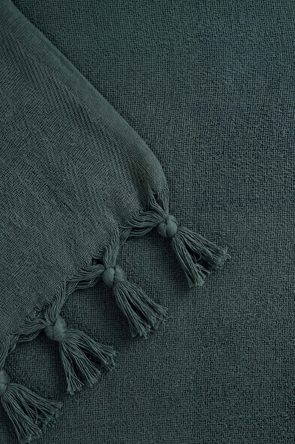 Zümrüt Natural Çift Kişilik Baskılı Pike & Yatak Örtüsü 200x230 cm