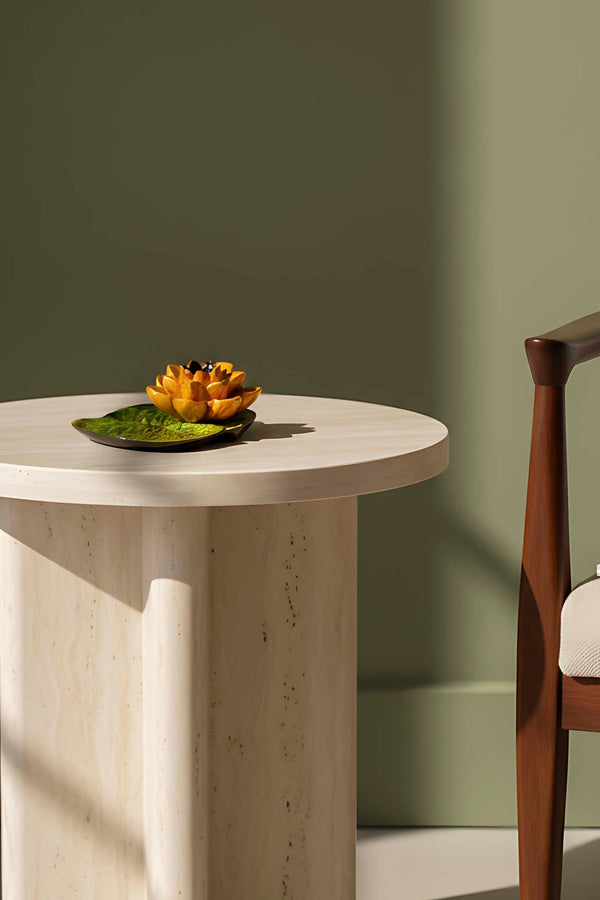 Sarı Lotus Çiçeği Dekoratif Tabak