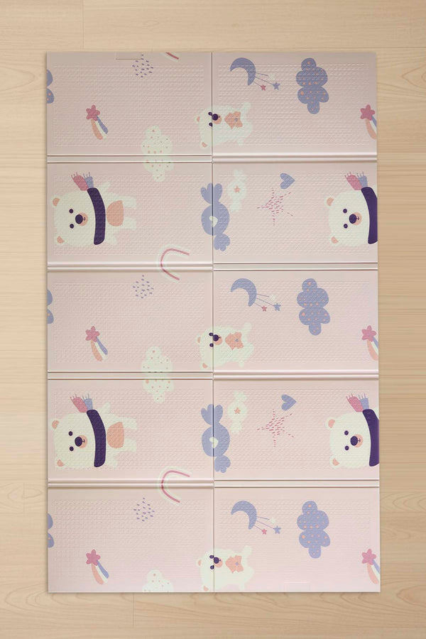 Pembe Ayı Masalı Katlanabilir Çocuk Oyun Matı - Oyun Halısı 200x130 cm