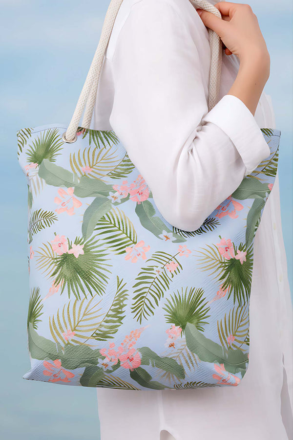Mavi Tropical Plaj Çantası