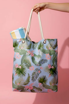 Mavi Tropical Plaj Çantası
