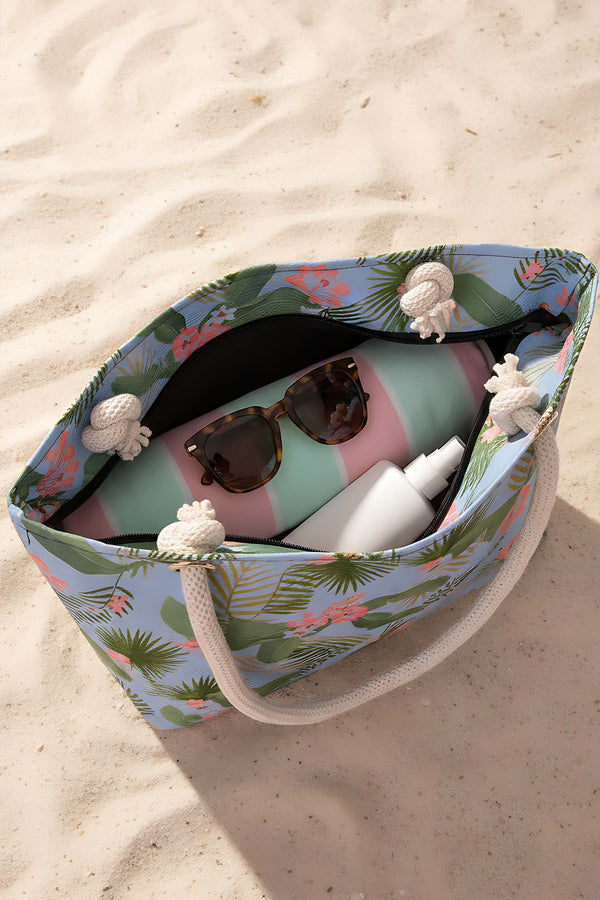 Mavi Tropical Plaj Çantası