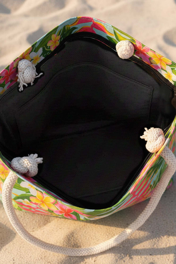 Tropik Yapraklı Plaj Çantası