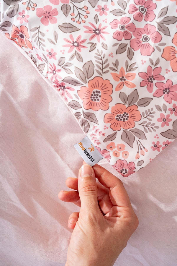 Pembe Bahar Outlet Tek Kişilik Nevresim Takımı Pamuklu