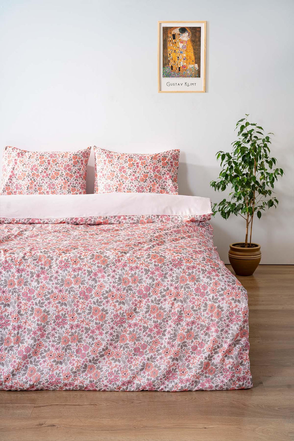 Pembe Bahar Outlet Tek Kişilik Nevresim Takımı Pamuklu