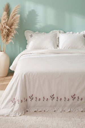 Petunia %100 Pamuklu Ranforce Çift Kişilik Nevresim Takımı – 4 Parça