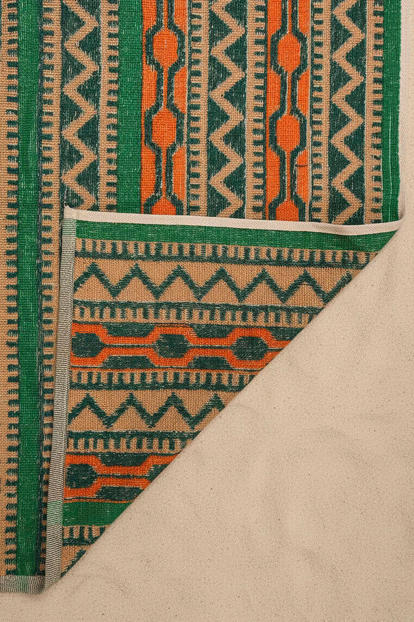 Koyu Yeşil Sahara %100 Pamuklu Plaj Havlusu 70x140 cm