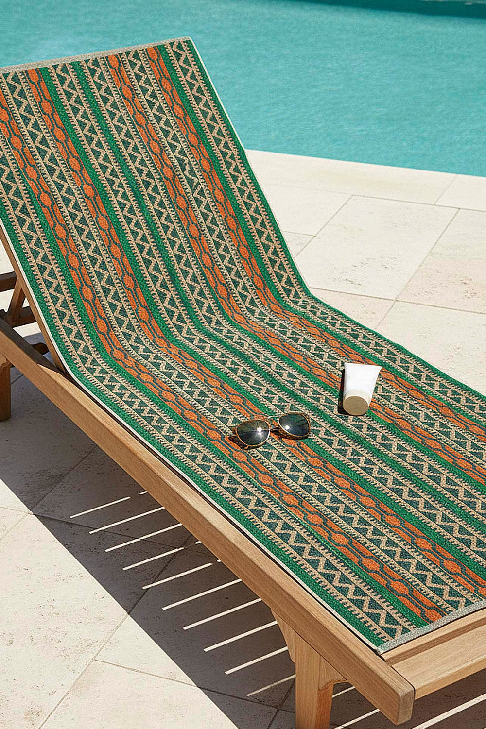 Koyu Yeşil Sahara %100 Pamuklu Plaj Havlusu 70x140 cm