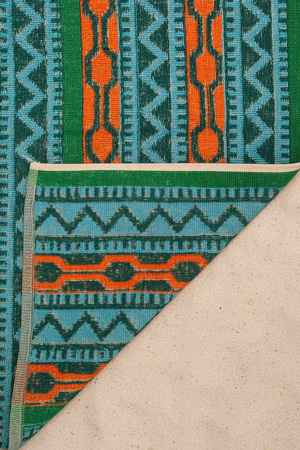 Turkuaz Sahara %100 Pamuklu Plaj Havlusu 70x140 cm