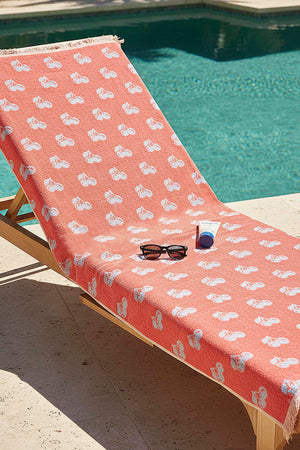 Mercan & Mavi Cherry %100 Pamuklu Plaj Havlusu 70x140 cm
