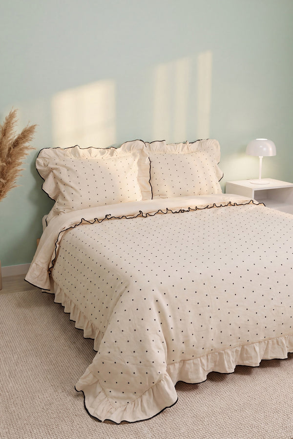 Point Exclusive Naturel %100 Pamuklu Çift Kişilik Nevresim Takımı - 4 Parça