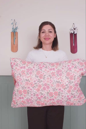 Begonvil Pamuklu 2'li Yastık Kılıfı 50x70 cm
