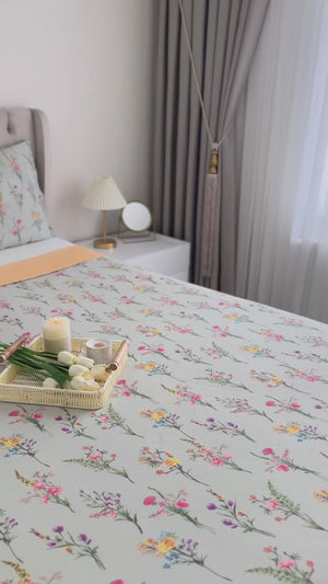 Begonvil Tek Kişilik Yazlık Pamuklu Nevresim Takımı