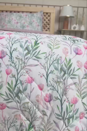 Cherie Kapitone Çift Kişilik Pamuklu Pike & Çok Amaçlı Yatak Örtüsü