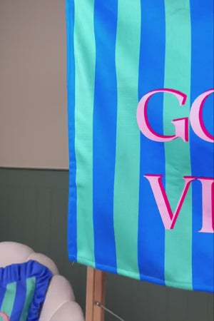 Good Vibes Çizgili Plaj Havlusu 70x150 cm