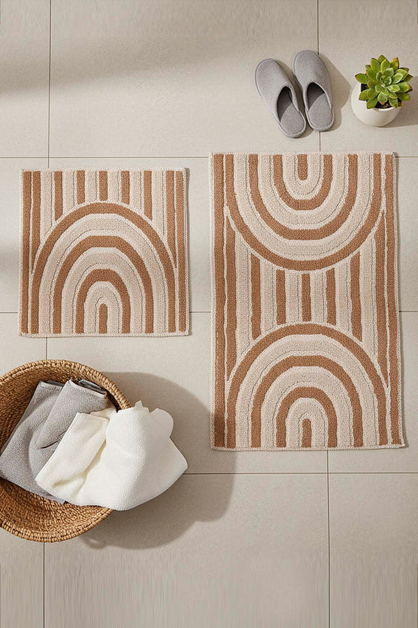 Bohem Desen 2’li Banyo & Klozet Paspas Takımı