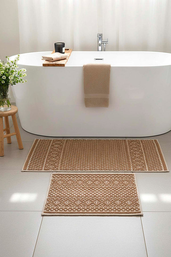 İskandinav Desen 2’li Banyo & Klozet Paspas Takımı