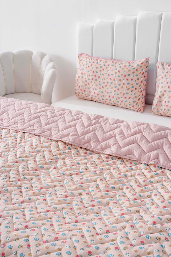 Rossie Çift Kişilik Outlet Pamuklu Kapitone Pike & Çok Amaçlı Yatak Örtüsü