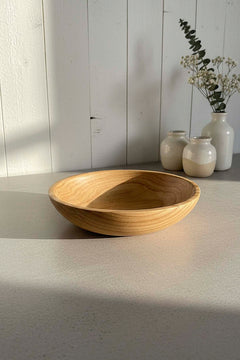 Ahşap %100 Kestane Ağacı Sunum Kasesi, Sunumluk, 20 cm