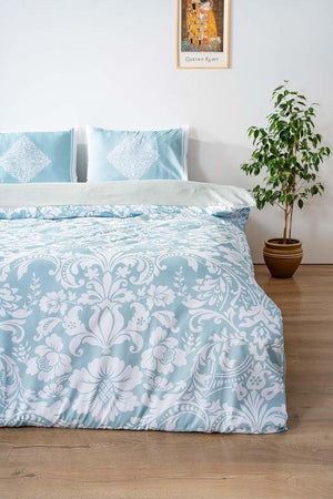 Saray Mint Çift Kişilik Outlet Nevresim Takımı Pamuklu