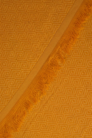 Sarı Good Night Çift Kişilik Pike & Yatak Örtüsü 200x220 cm
