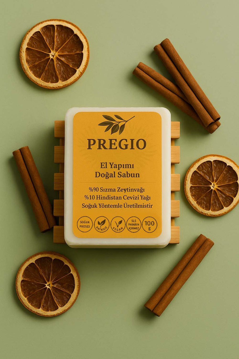 Pregio %100 Doğal El Yapımı Sabun 100 gr