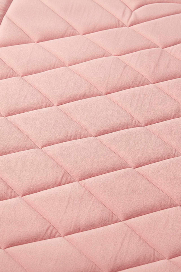 Pembe Kapitone Dolgulu Lüks Seccade 65x115 cm